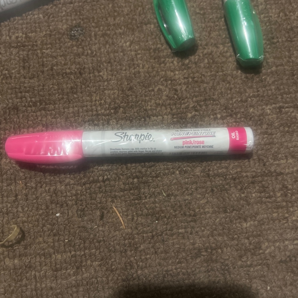 Sharpie oil based paint pen